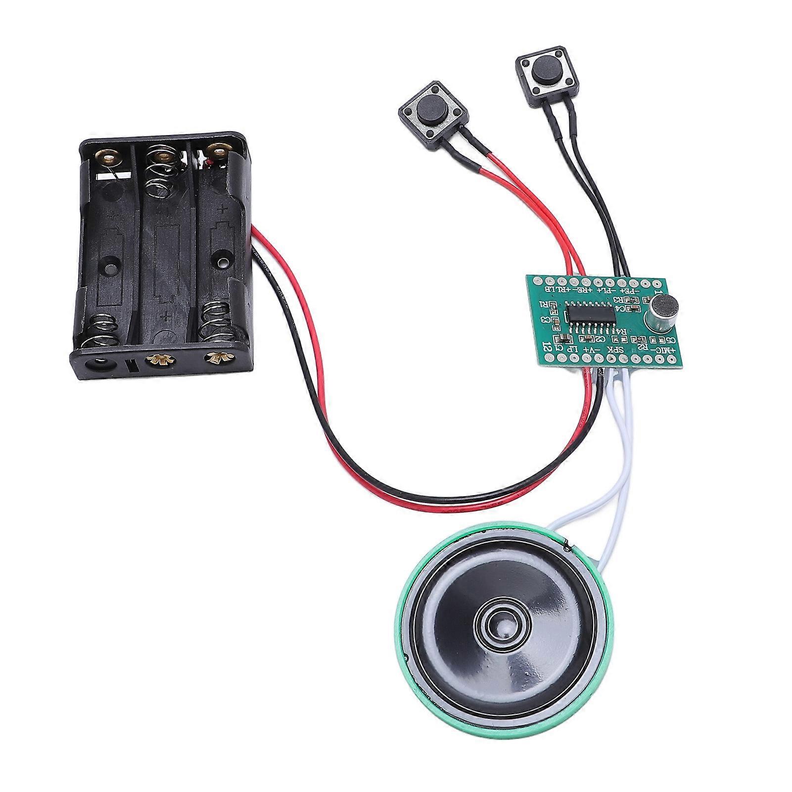 Sound Recorder Module with Speaker 4 Minutes Recording Music Voice Recording Module for Greeting Card 