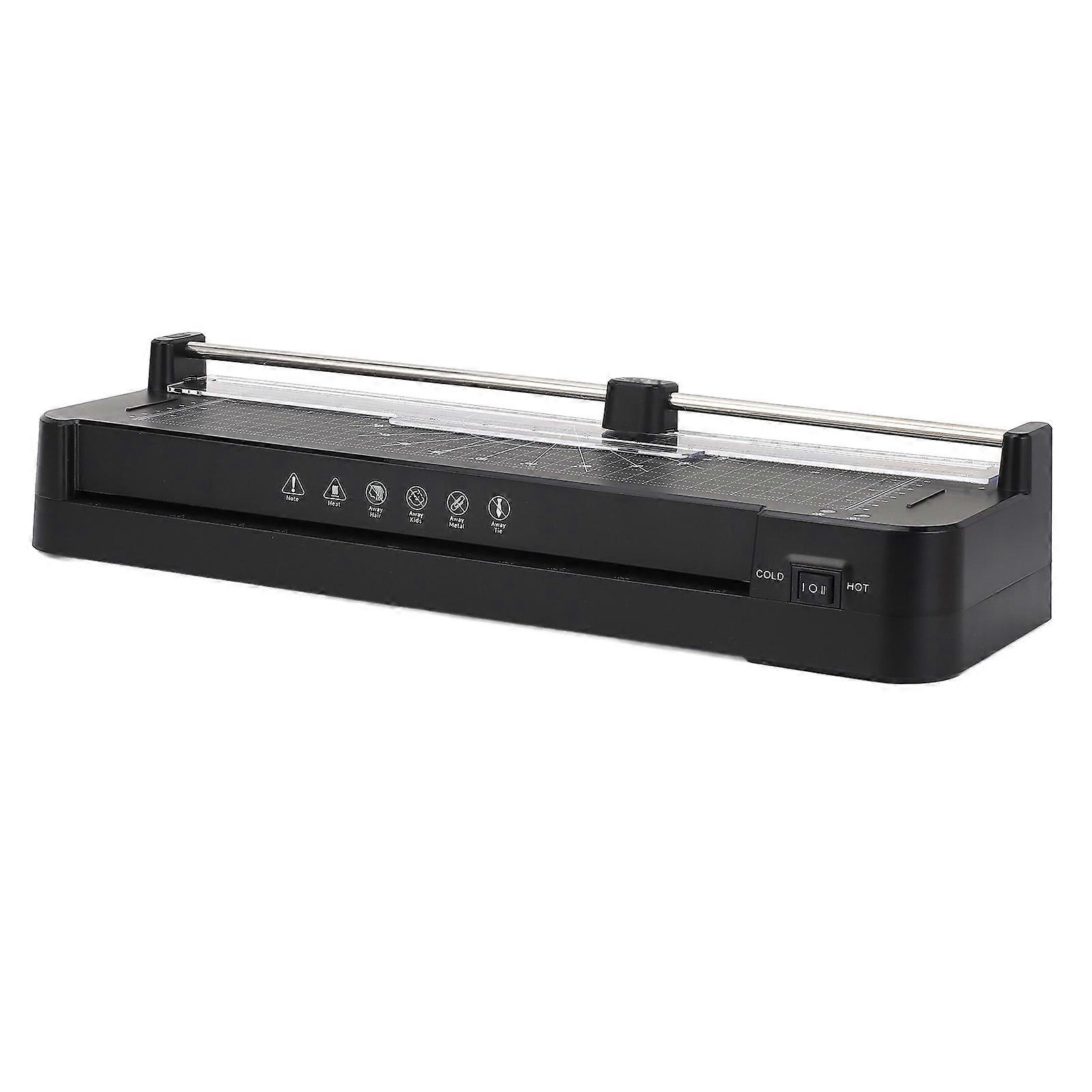 Compact Laminator with Trimmer Laminating Machine for A3-3 Inch Photo Menu Document Drawing 355mm/min FN337 EU Plug AC220-240V 