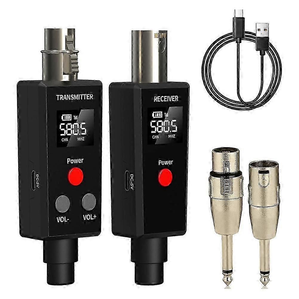 2.4GHz UHF Wireless Microphone System XLR Mic Adapter