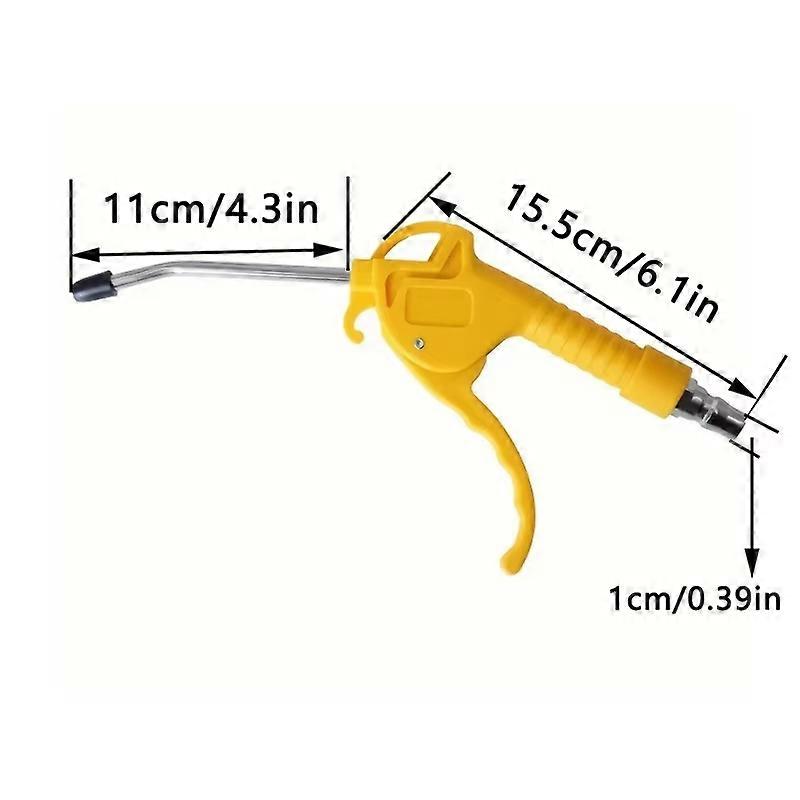 Air Blow Gun,High Flow Air Blower Gun for Compressor with Angled Bent Nozzle,Three Colors to Choose from,Short style