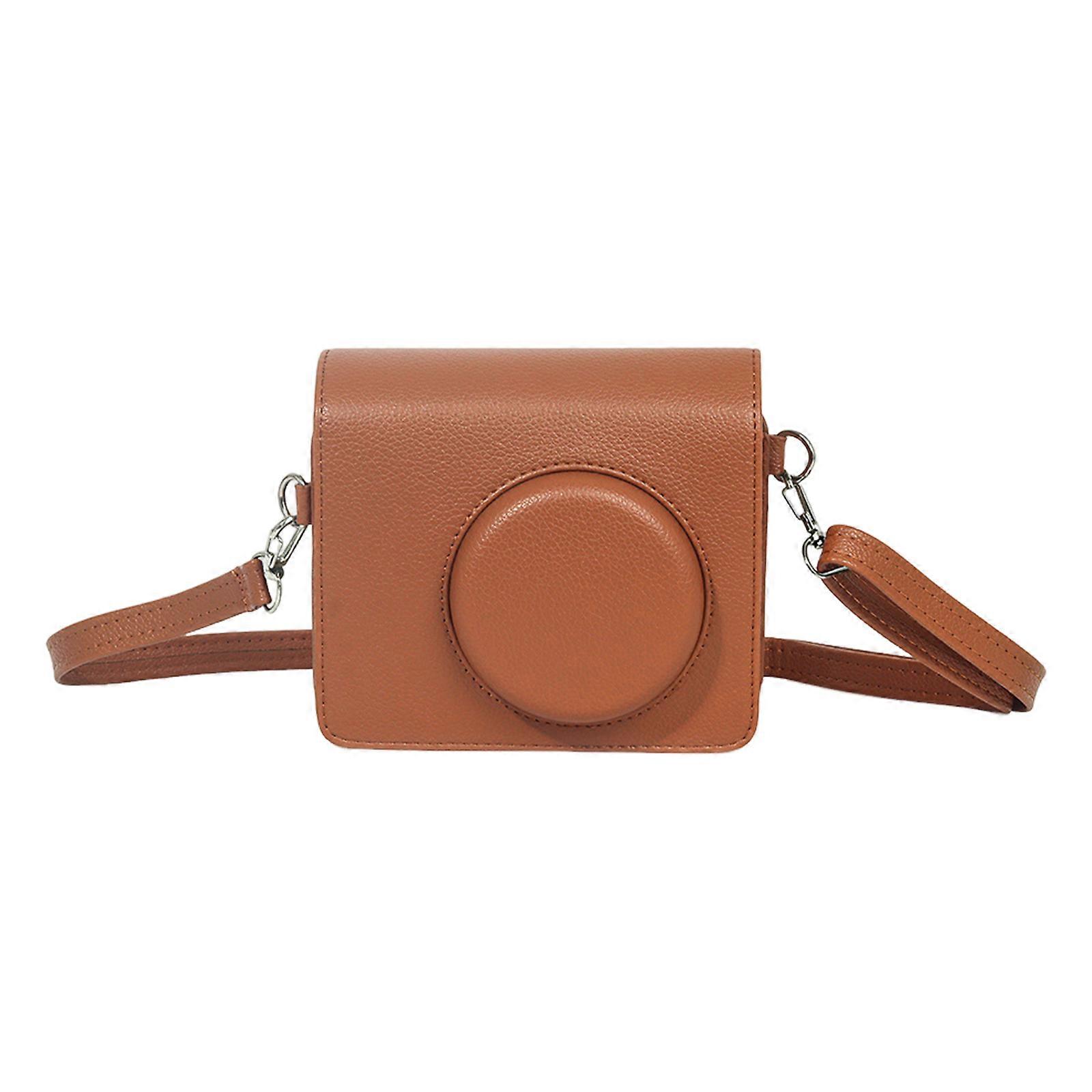 Camera Storage Bag Scratchproof Exterior Design Quick Access for MS300 Print Camera  brown