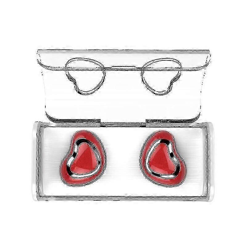 Tws-7 Plus Bluetooth 5.0 Mini Invisible Bluetooth Earphone With Charging Box Red