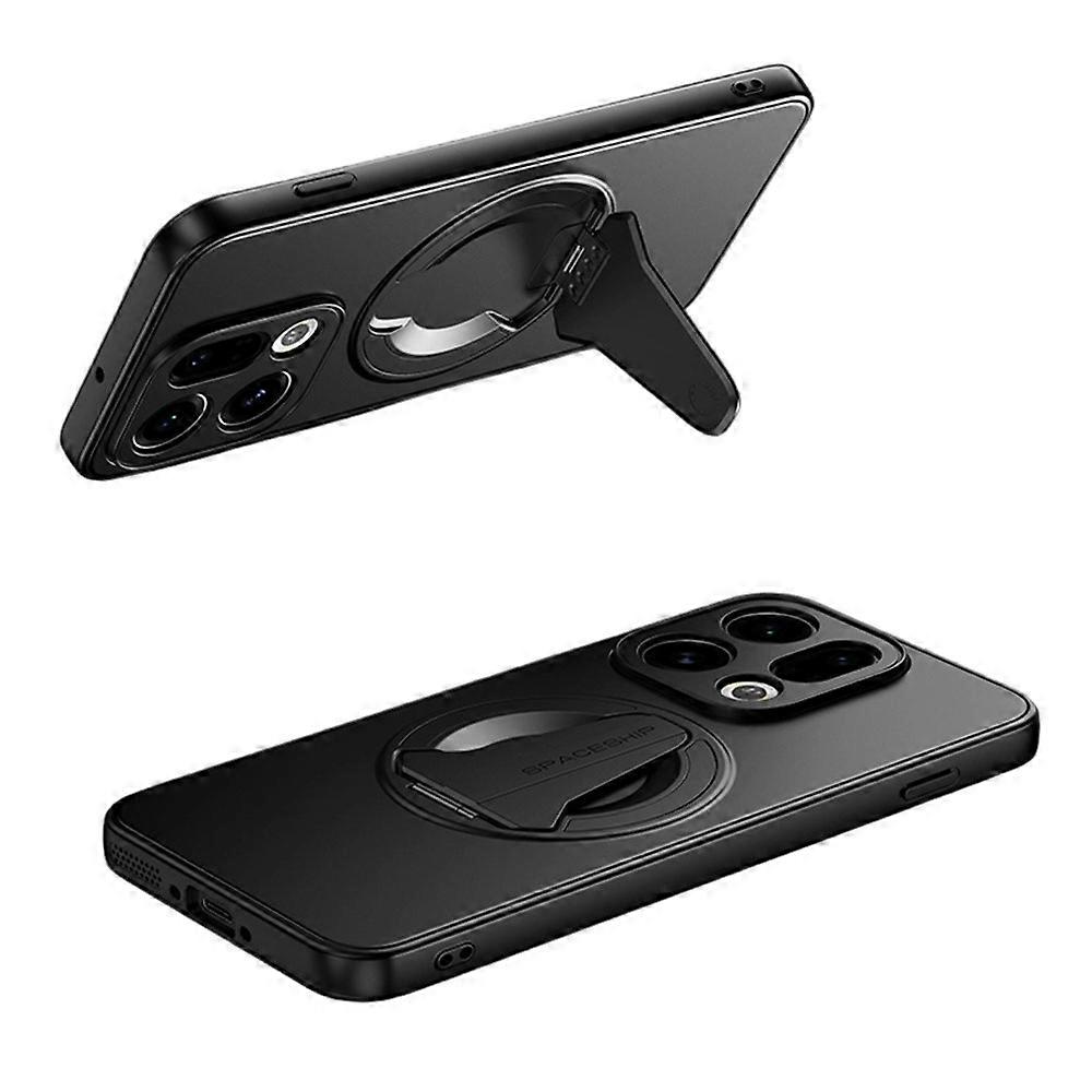 Yhteensopiva Oppo Find X9 5G -kotelon kanssa, yhteensopiva MagSafe-piilotetun jalustan kanssa, ihoa vasten tuntuva mattapintainen PC TPU -puhelimen takakansi