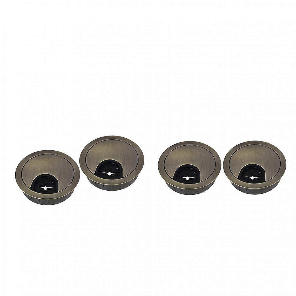 4 قطع 2.20 "/ 50mm مكتب الجدول ميناء سلك كابل الحبل جولة هول غطاء الحلقات