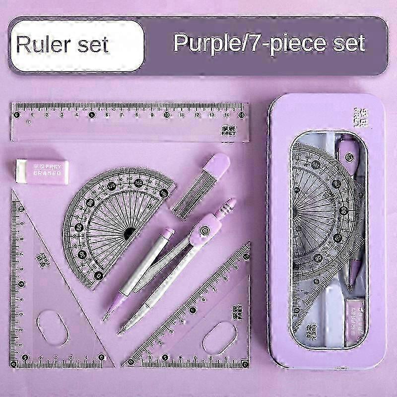 Geometry Compass and Rulers Set Portable Maths Geometry Ruler Multifunctional