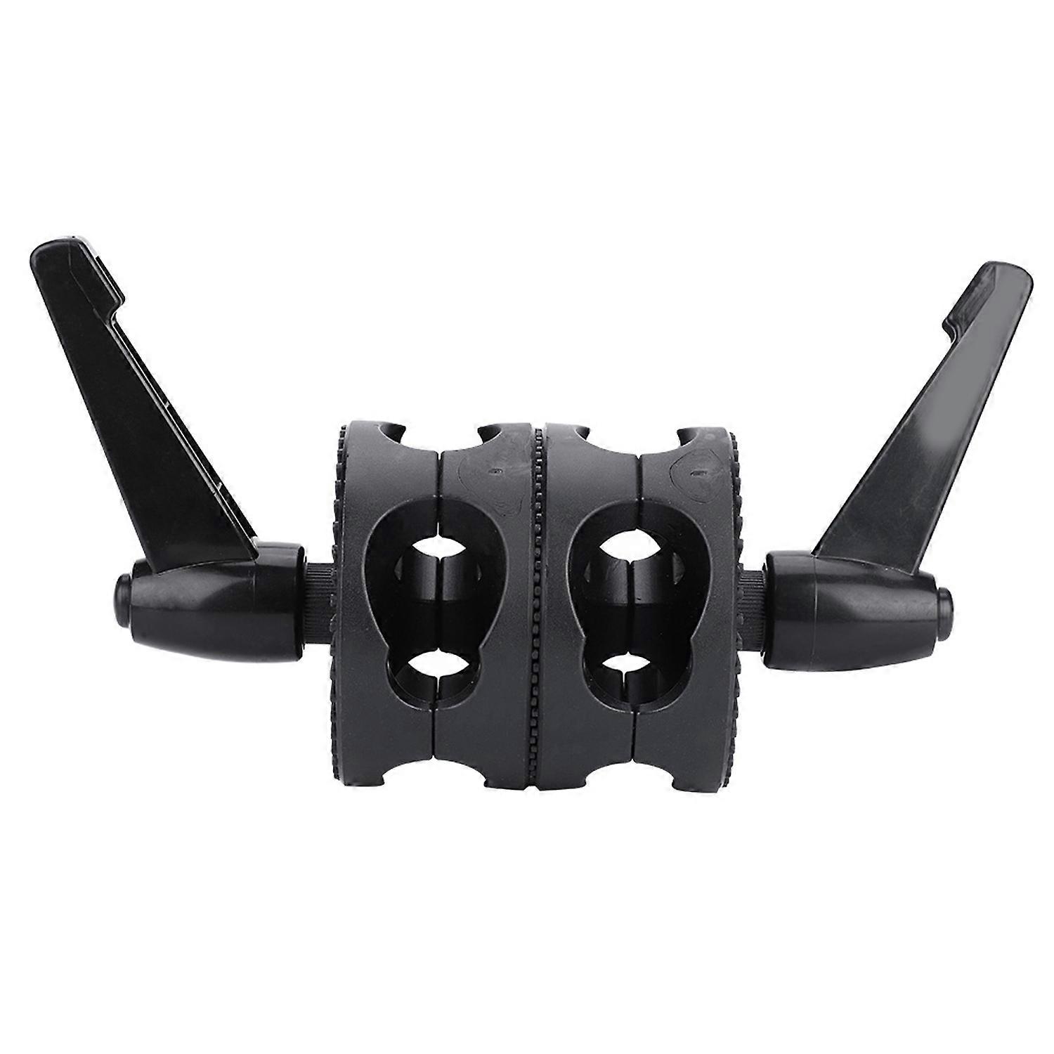 Dual Wheel Reflector Bracket Support Rotator Light Stand Adapter Photography Accessory