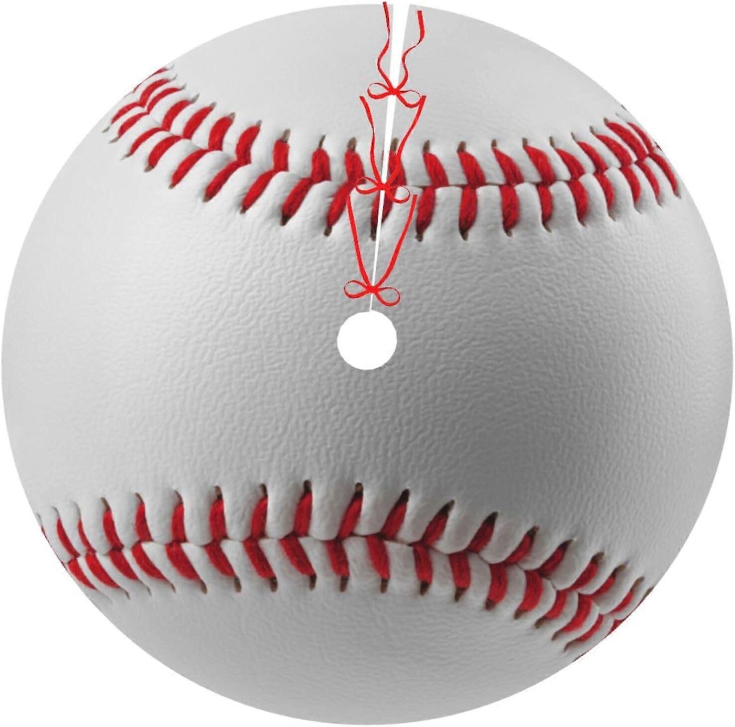 Christmas Cute Gingerbread Man Candy Happy New Year Christmas Tree Skirt Round Winter Snow Suitable