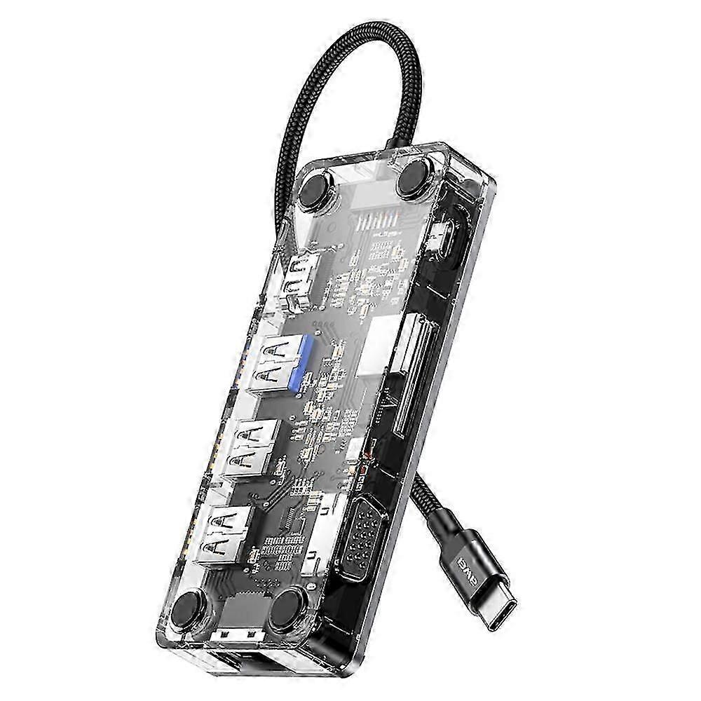 awei HUB-3 Adattatore HUB multifunzione 9 in 1 di tipo C