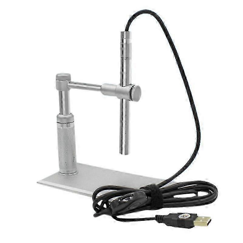 2MP USB Digital Microscope 500X 8 LED Camera Stand Microscopy CMOS Sensor 2 Megapixel Light Source C