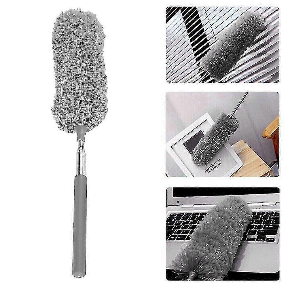 Extendable Handle Feather Duster 250cm Long Telescopic Magic Static Duster Brush