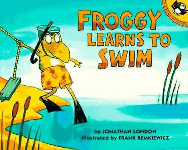Froggy Learns To Swim by Jonathan London Paperback