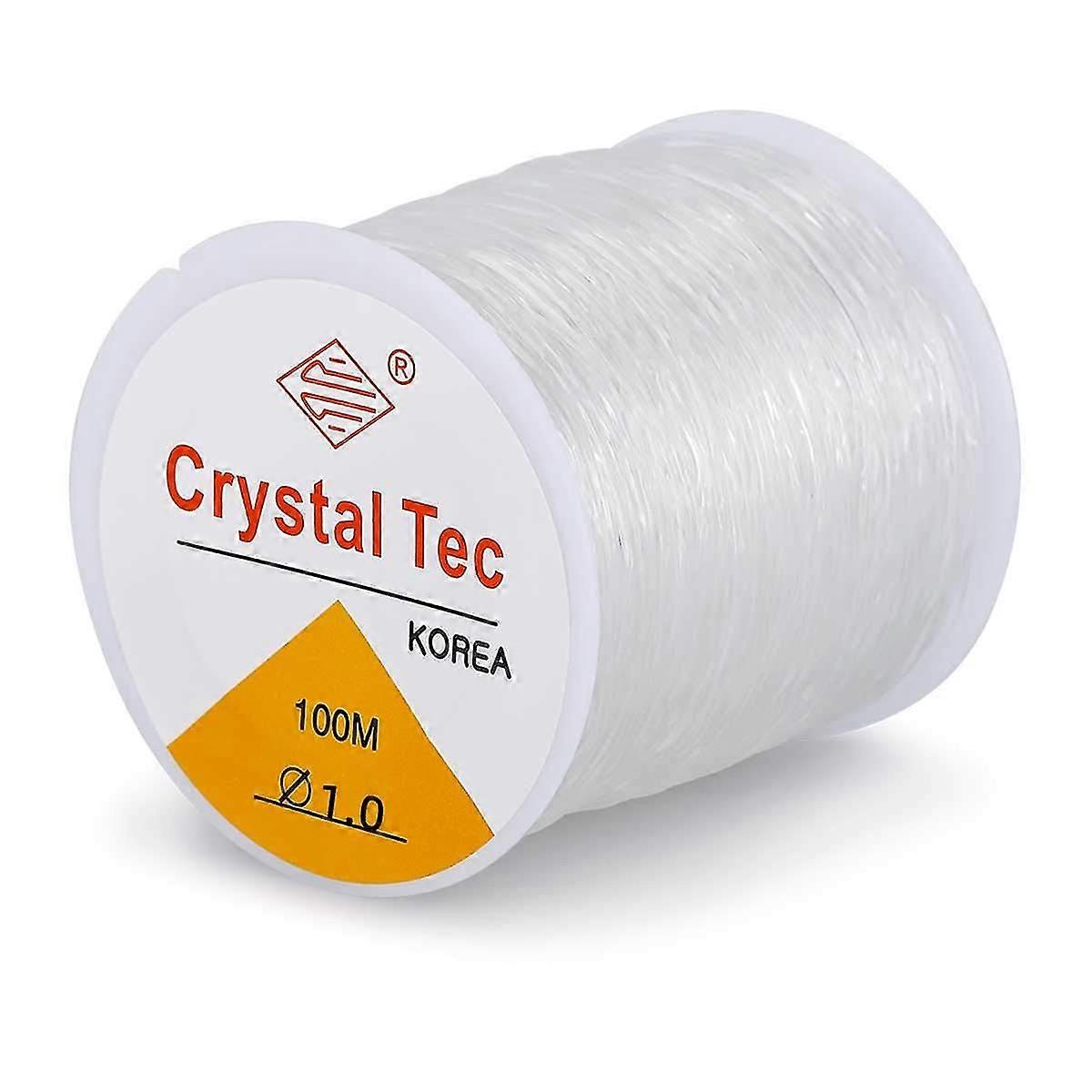 0.8mm Crystal String Stretch Line - 100m Elastic String Bead Cord For Bracelets, Elastic Beaded String, Easily Through