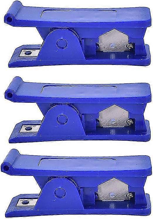 3pcs Pipe Cutter, 7.8 * 2.4 * 3.5cm (blue)