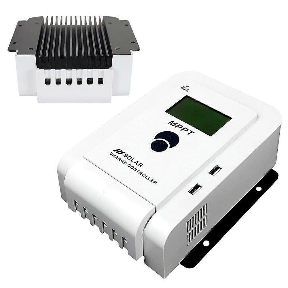 MPPT Solar Panel Regulator Battery Charge Controller LCD Auto Dual USB 12V/24V