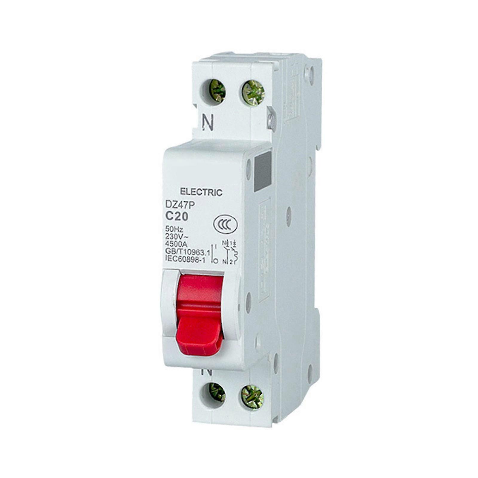 Din Rail Mounting Residual Current Circuit Breaker with Short Current Leakage Protections Circuit Breaker 16A 1P+N Cs