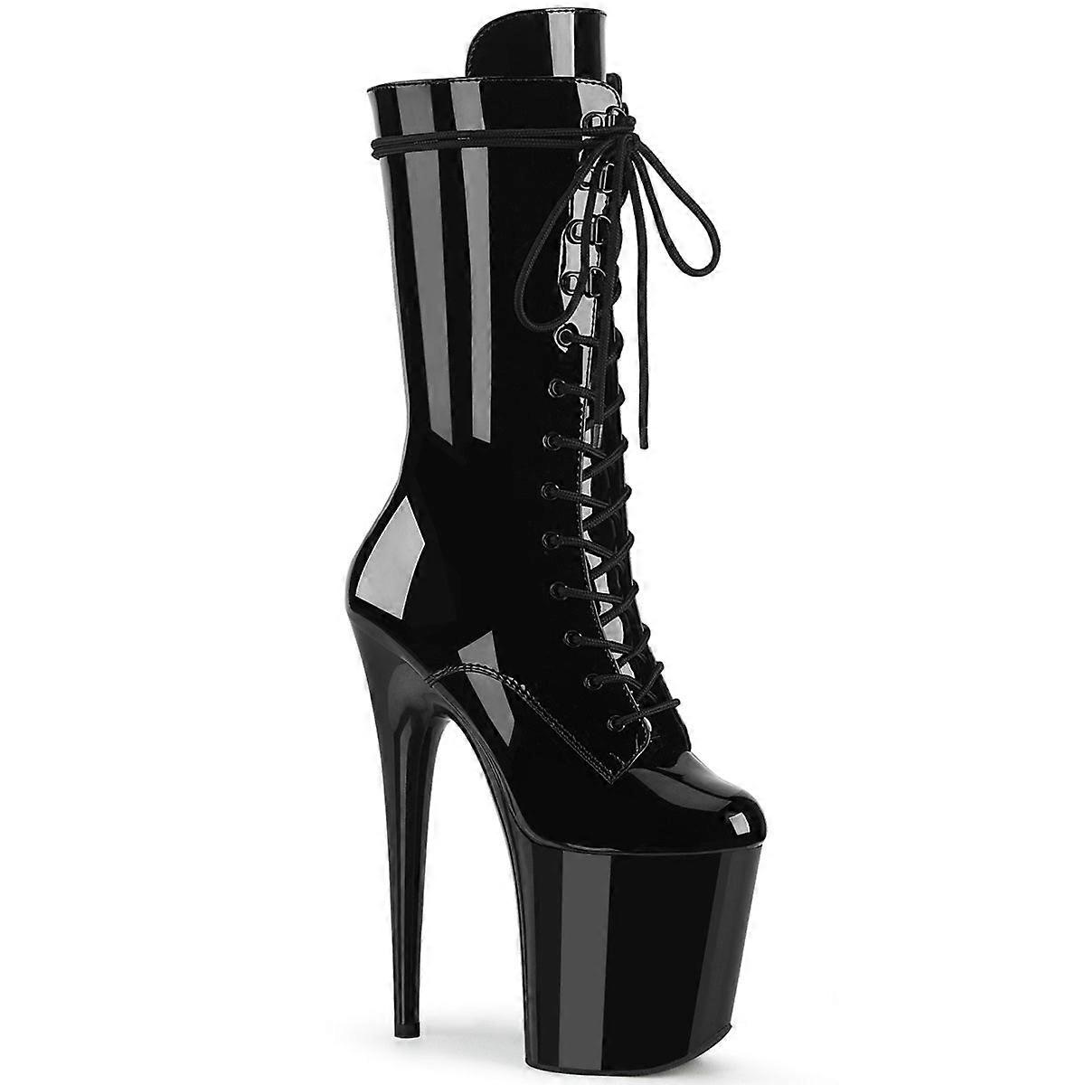 Pleaser Bottines Femmes Flamingo-1050 Blk Pat/blk
