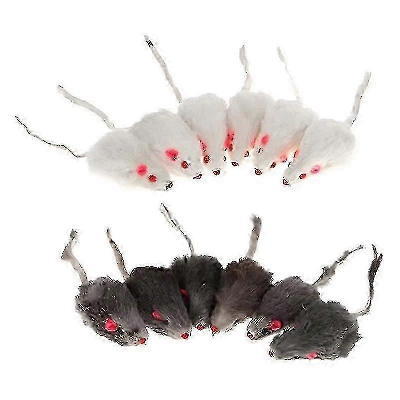 Interactive Catnip Toys for Kitten Gifts - 5 Pack Color Assorted Simulation Mouse Pet Supplies