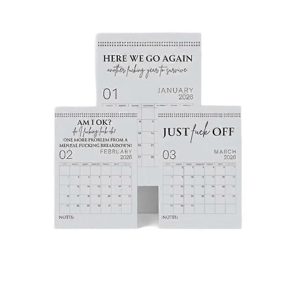 The 2026 Fuck It Calendar Boosts Mood Reduces Stress Daily Conversation Starters