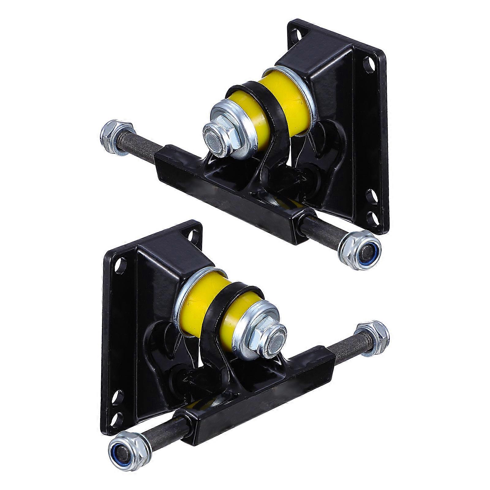 Skateboard Bracket Bridge for Sturdy Performance 1Pair Black Aluminum