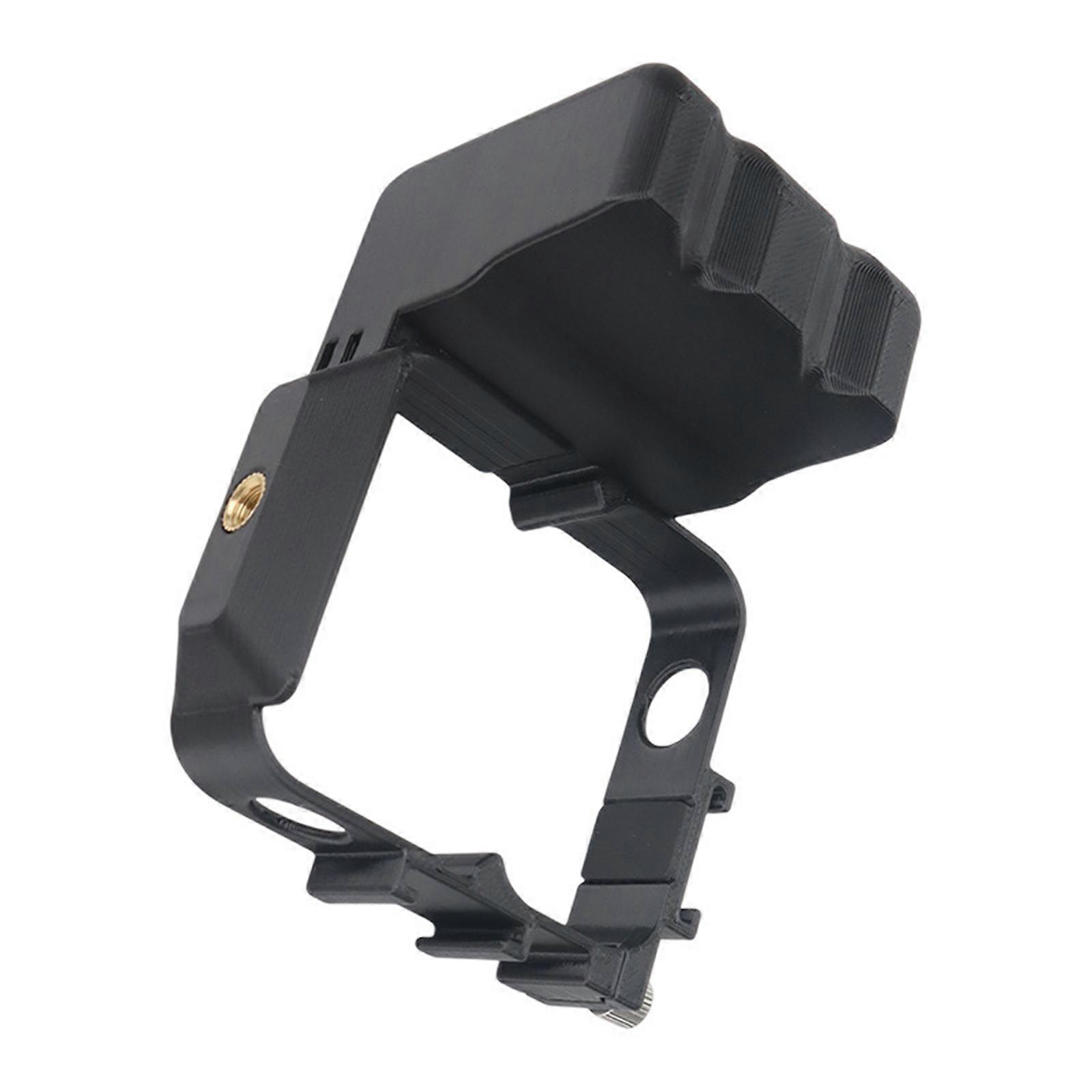 Lightweight Handle With Top/Bottom Silicone Guard And Accessory Expansion Port for Dedicated Action Camera Devices Multicolor