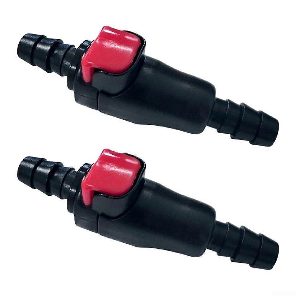 2 Pack Hydration Bladder Quick Release Connector Set with Auto Stop Valve for 1/4 Inch Tubing