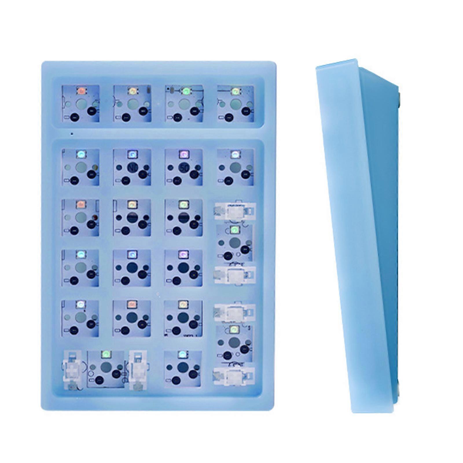 Easy Connecting Numeric Keypad Wireless 18Key Numpad 2.4GHz Numeric Keyboards Improve Productivity on Laptops Desktops  Blue