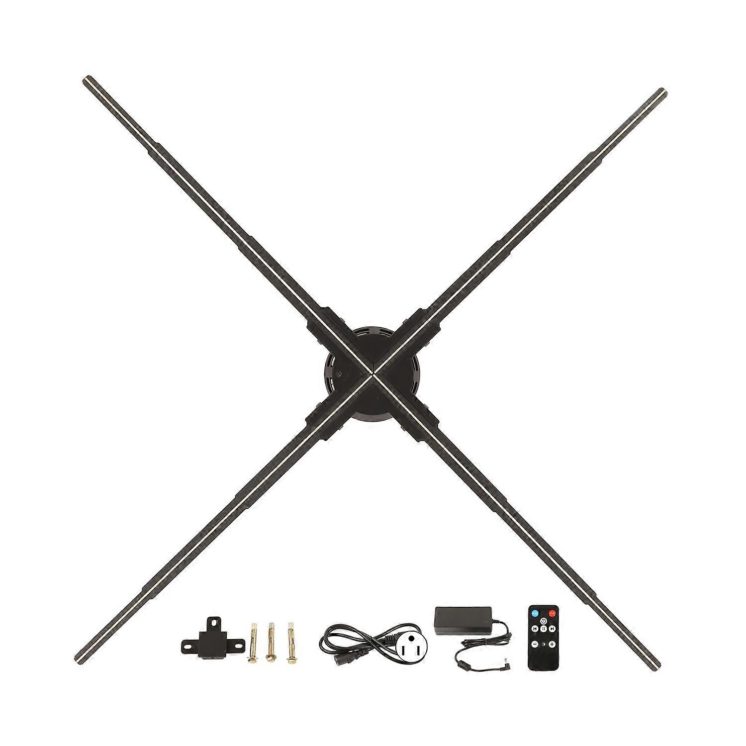 3D Hologram Fan WiFi Projector 30.7x30.7in 2000x928 Resolution Holographic LED Fan for Advertising D