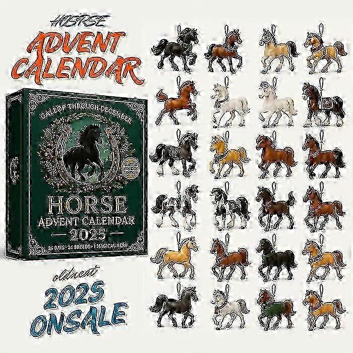 2025 New Acrylic Christmas Countdown Advent Calendar Blind Box