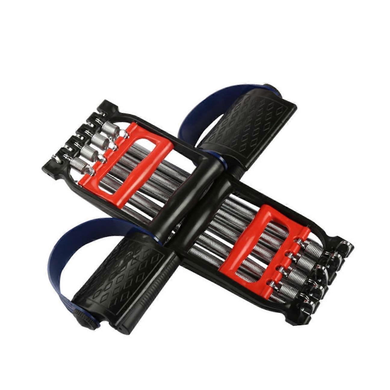 Spring Steel Resistance Trainer with Ergonomic Handles for Full Body Strength Workout at Home