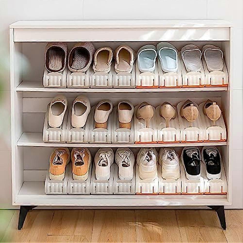 Shoes Storage Rack Save Space,Shoe Organizer Stacker,Adjustable Shoe Stacker,Shoe Stacker Slots Organizer