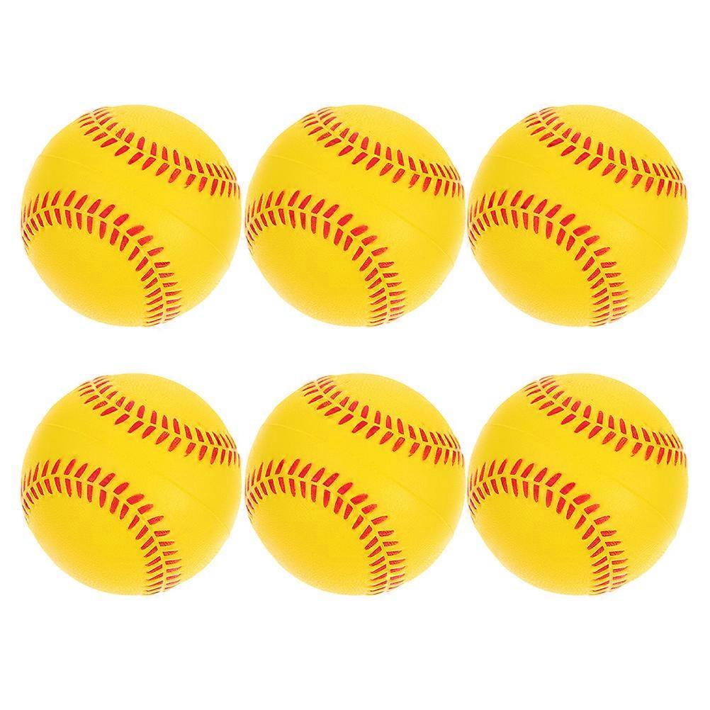 Practice Baseballs 6Pcs Training Equipment for Reaction Improvement Leisure Activities Featuring Soft Design