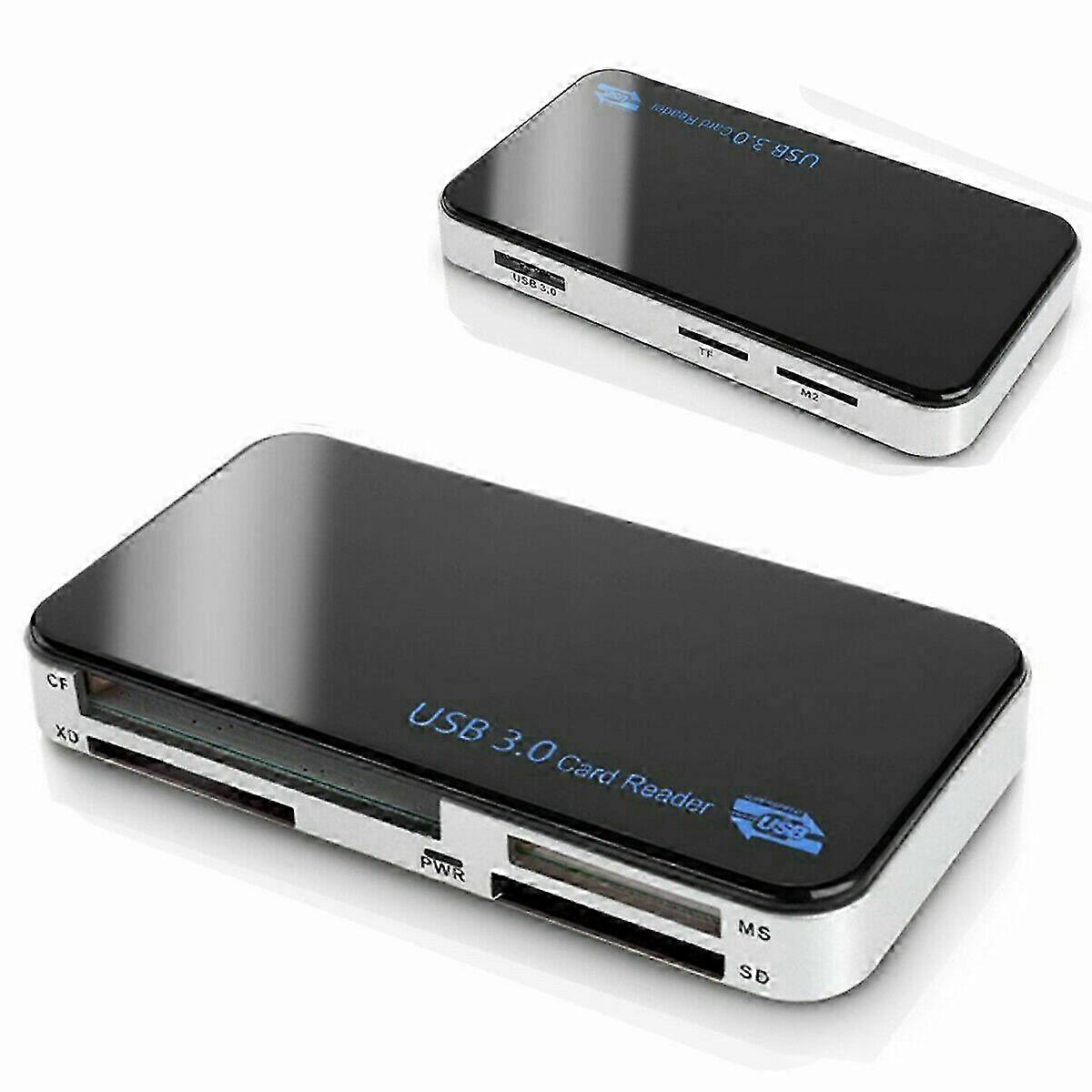 USB 3.0 Memory Card Reader 5Gbps Adapter fit for TF/CF/SD/Micro SD/XD/M2/MS Card