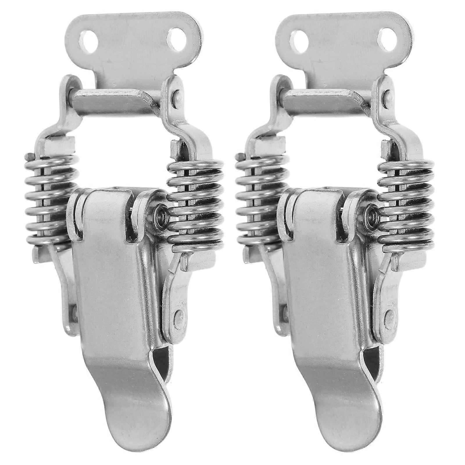 Compression Spring Toggle Latches Stainless Steel Hasp Lock for Toolbox 2Pairs