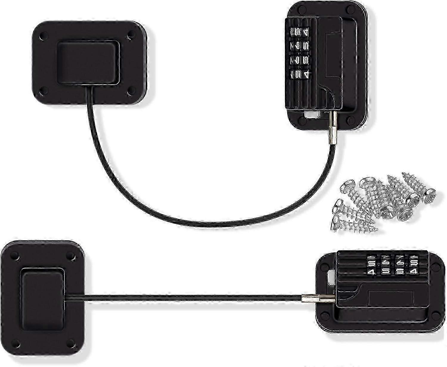 Jääkaappi jääkaappi pakastimen oven lukko salasanalla, lapsiturvallinen jääkaapin oven lukko jääkaapille, kaapit ja laatikot, ovet