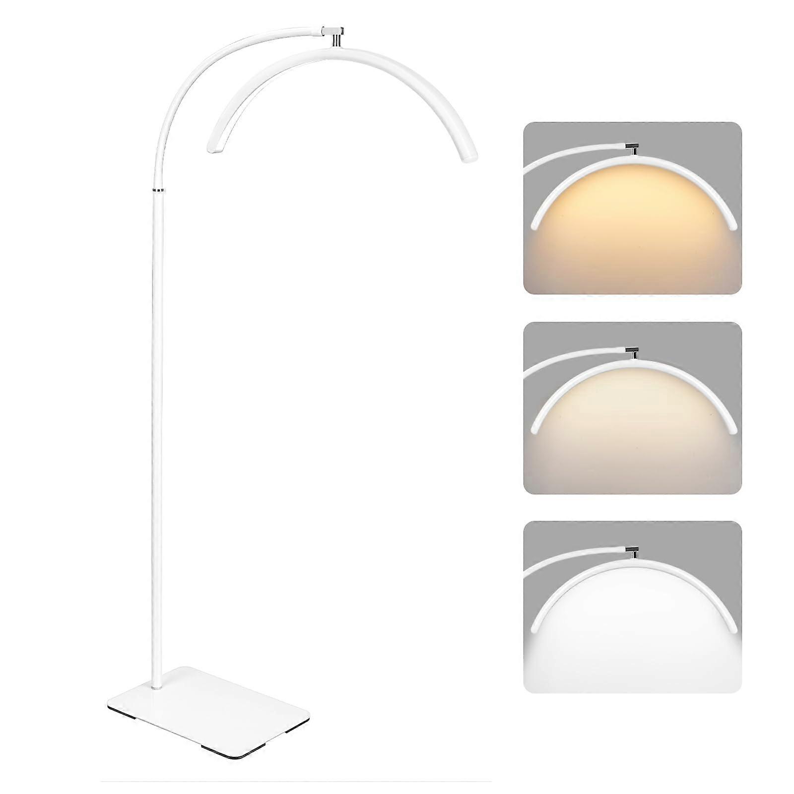 Eyelash Extension Light with 360° Flexible Gooseneck, Shadow Dimmable LED Lash Lamp, White