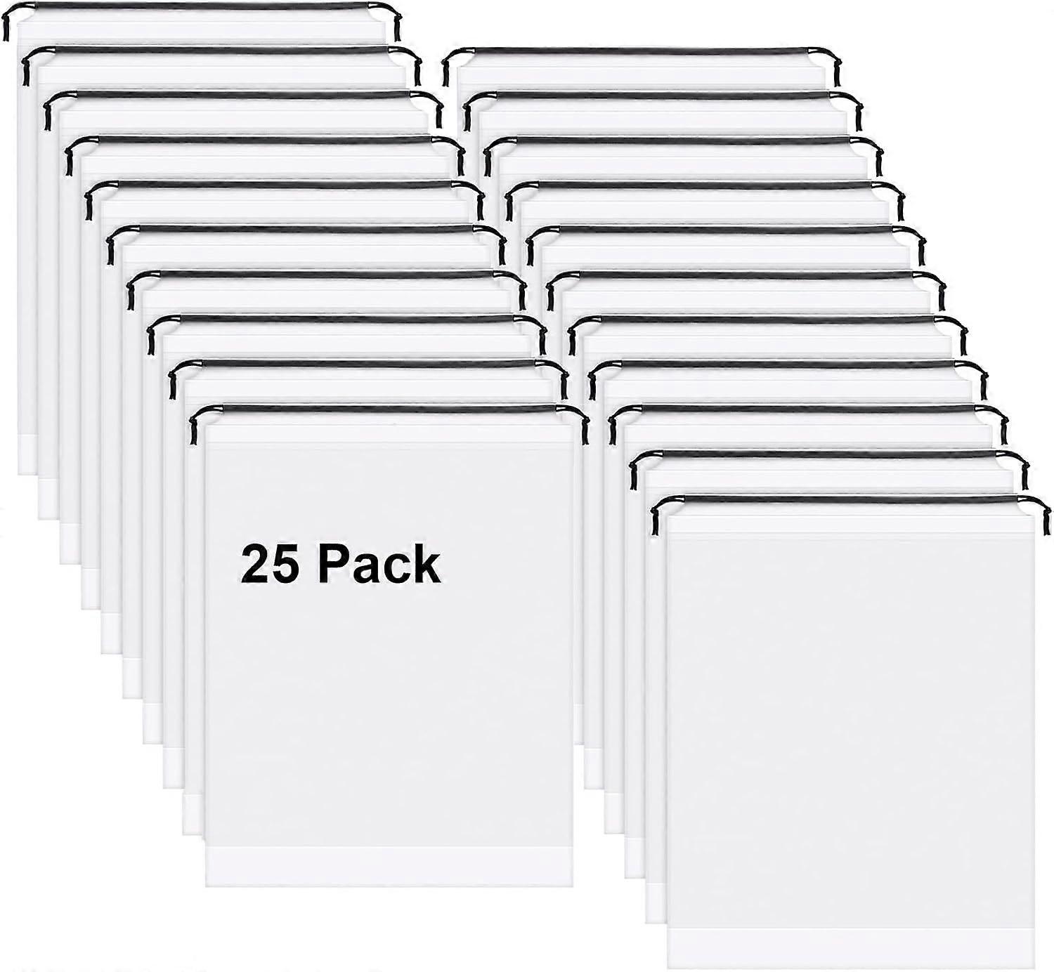 Waterproof Drawstring Clear Shoe Bags for Travel Essentials- Portable Reusable Storage Organizers, Gym & Daily Use 