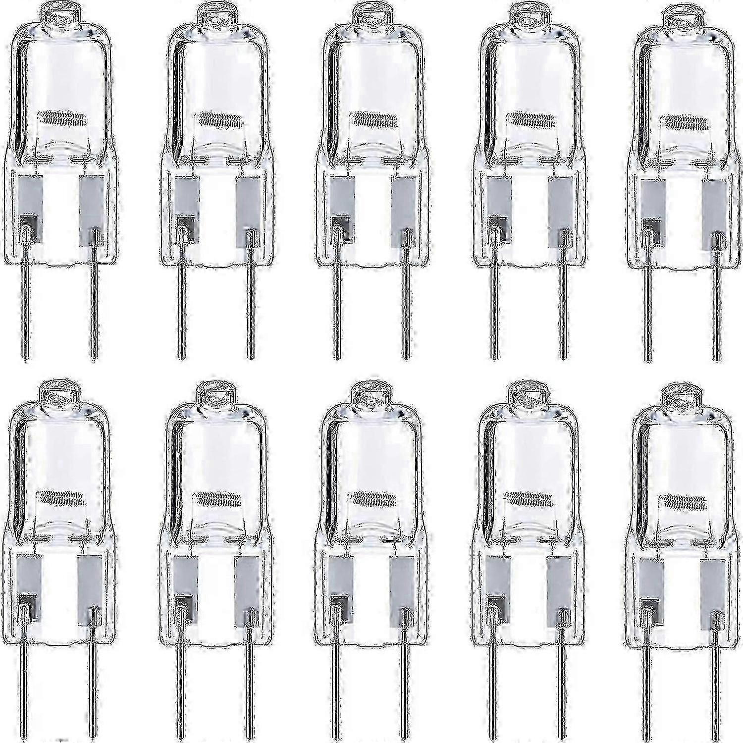 لمبات هالوجين GY6.35، عبوة من 10 قطع، 12 فولت، 35 واط/50 واط، قابلة للتعتيم، T4 JC، حبات إضاءة للمناظر الطبيعية