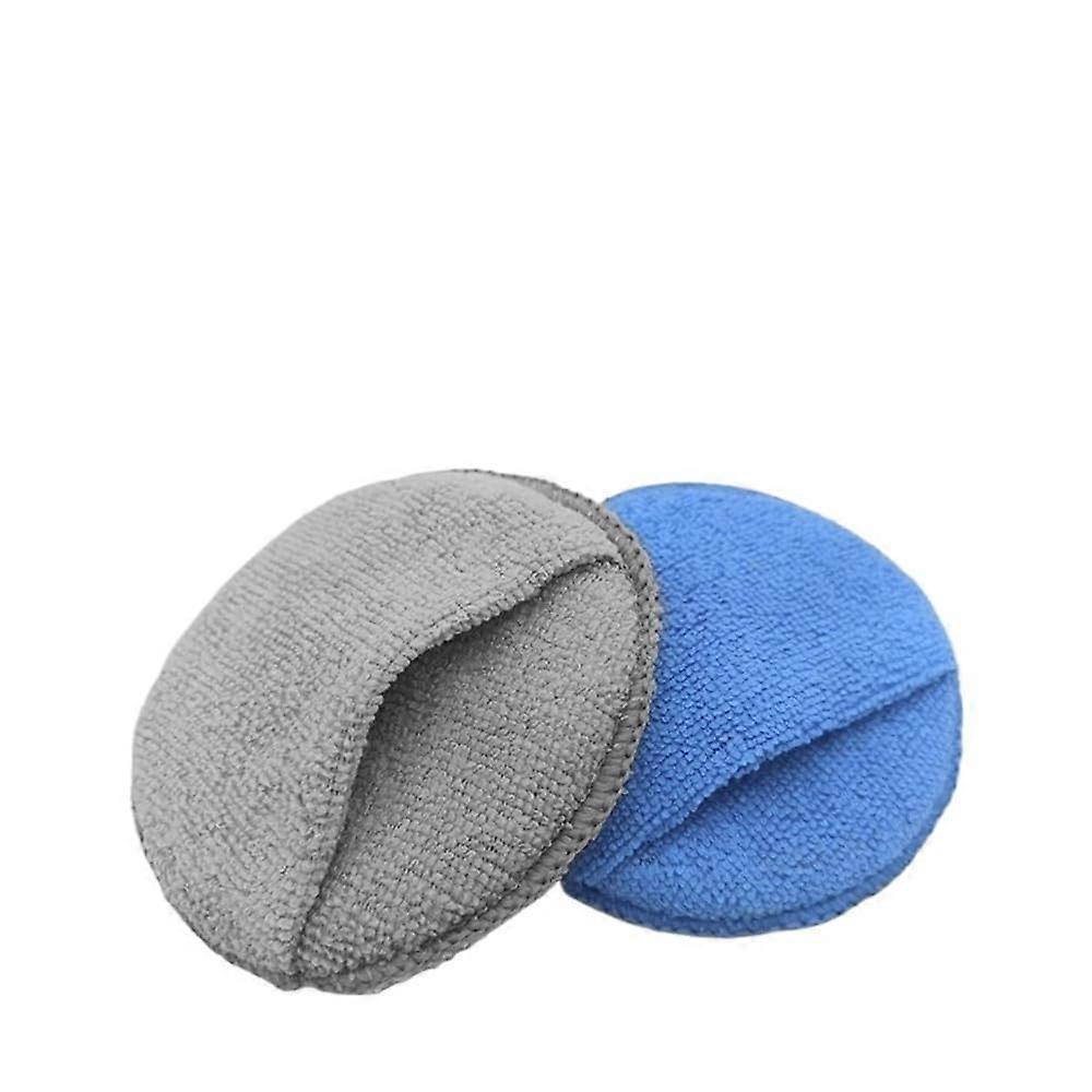 10pcs Car Wax Applicator Pads Soft Microfiber Polishing Sponges Scratch Round Foam for Detailing
