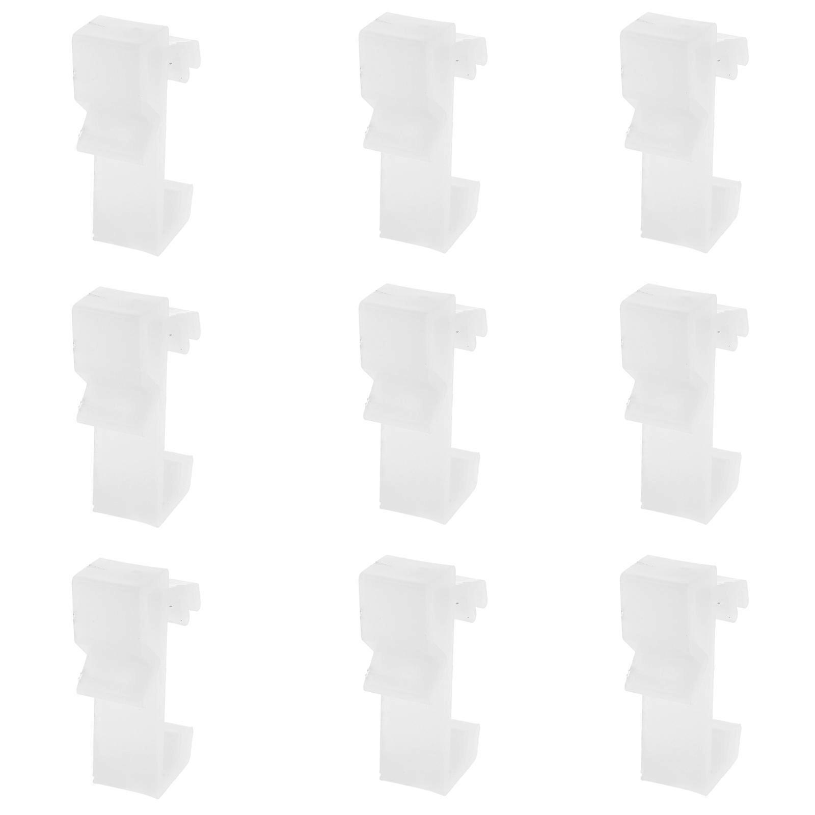 Vertical Blind Clips Replacement Clamp for Curtains 10Pcs Plastic White