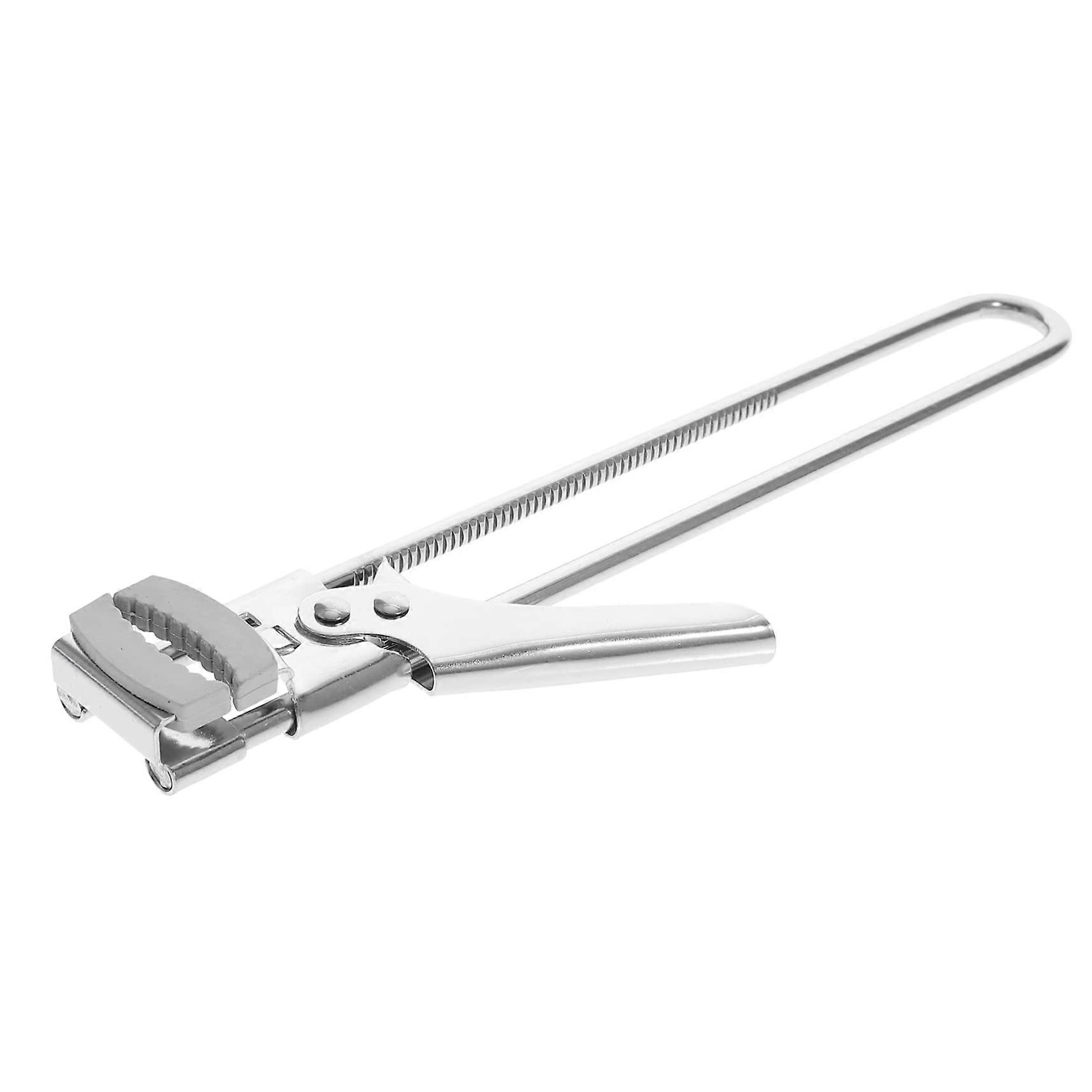 Adjustable Stainless Steel Jar Opener for Weak Hands with Ergonomic NonSlip Handle and Wide Cap Fit