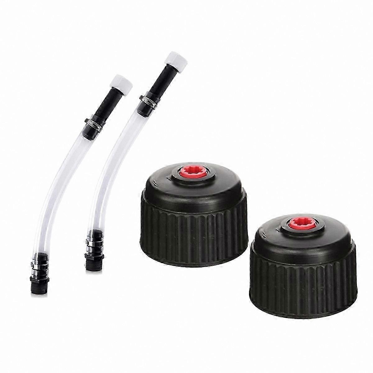 4-Pack Fuel Jug Hose Replacement Caps for Racing Use
