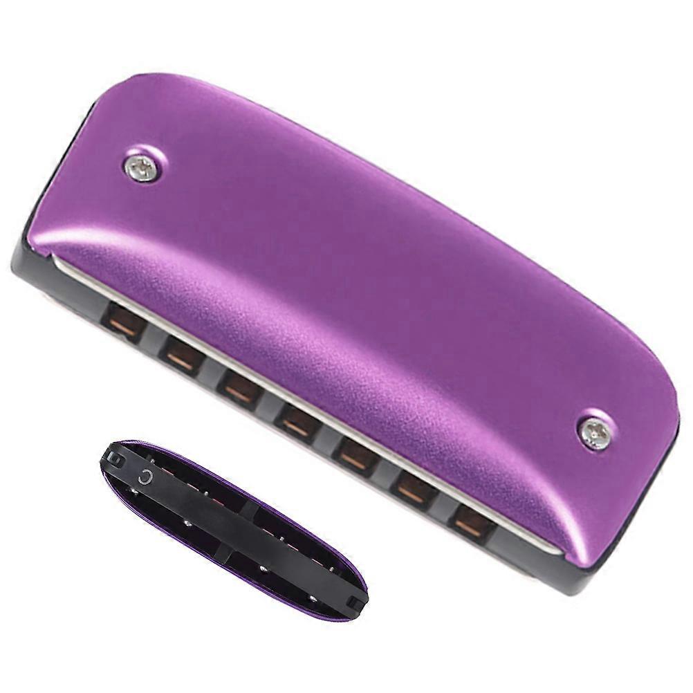 Portable 7 Hole Harmonica Musical Instrument For Beginners Students C Key Compact Design High Performance 1Set