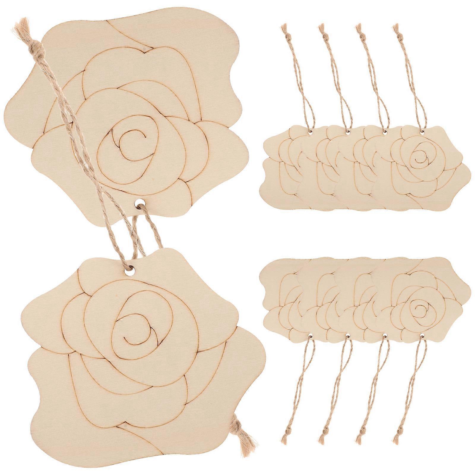 Flower Wood Crafts 1 Set Wood Cutouts For Crafts Unfinished Projects With Versatile Use And Engaging Activities