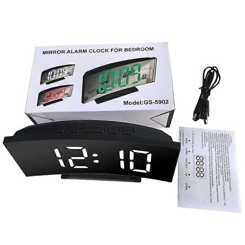 LED Digital Electronic Clock Backlight Large Number Alarm Clock Temperature Calendar Bedside Table Nightlight Home Decoration