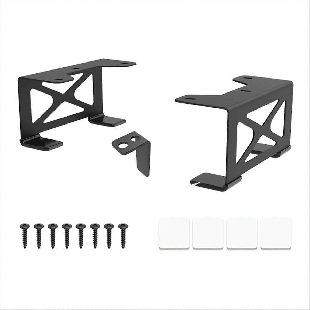 Adjustable Secure Rack Gaming Console Organizers Under Desk Desktop