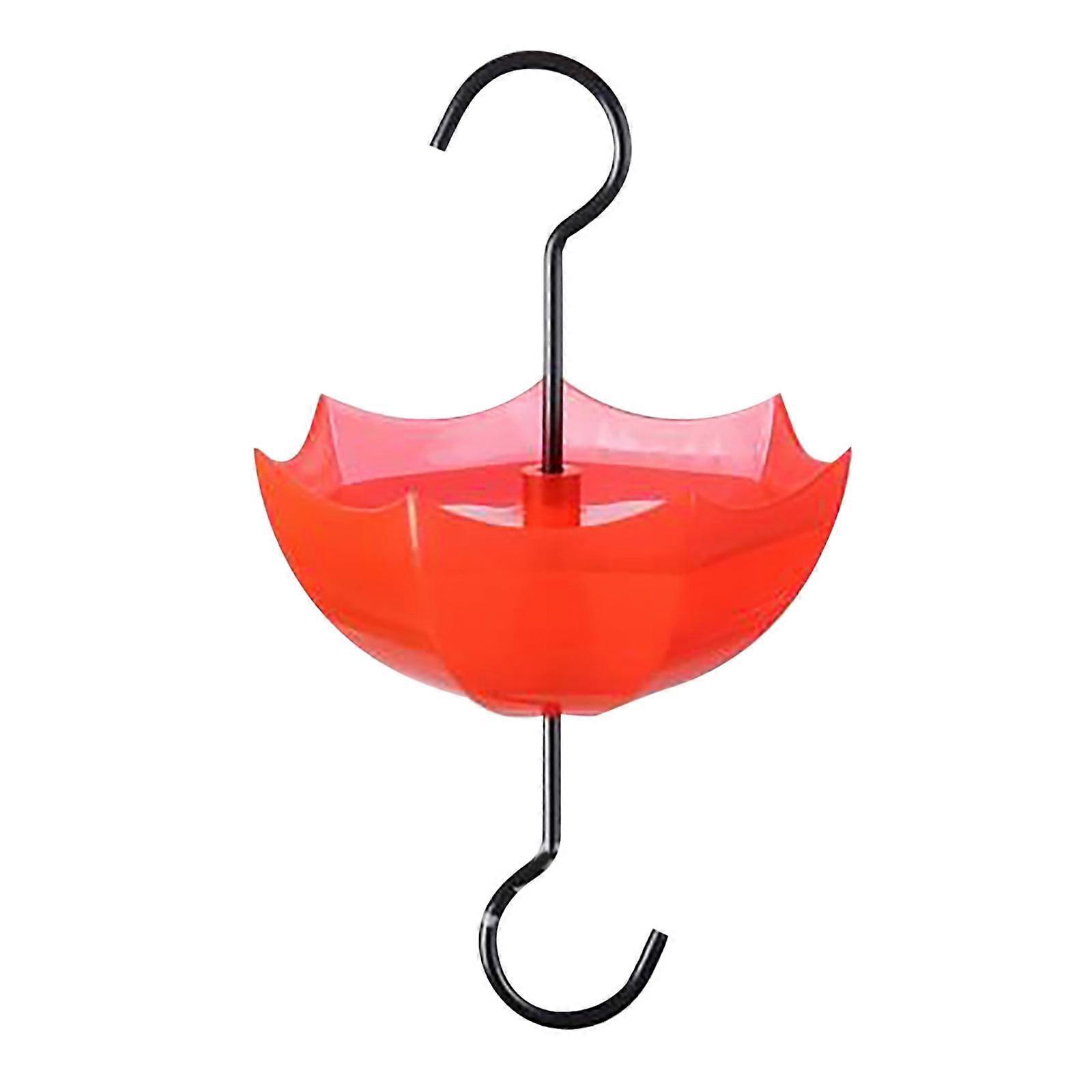 Luckky Ant Moat for Hummingbird & Oriole Feeders, 5 oz Red Umbrella Guard with Large Capacity, Compatible with Most Feeders