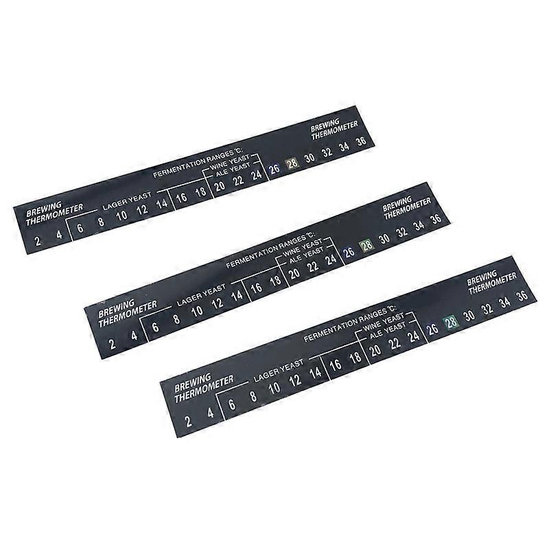 3PCS Digital Self Adhesive Sticker LCD Thermometer Strip Home Brewing Beer Wine Temperature Sensor Reader