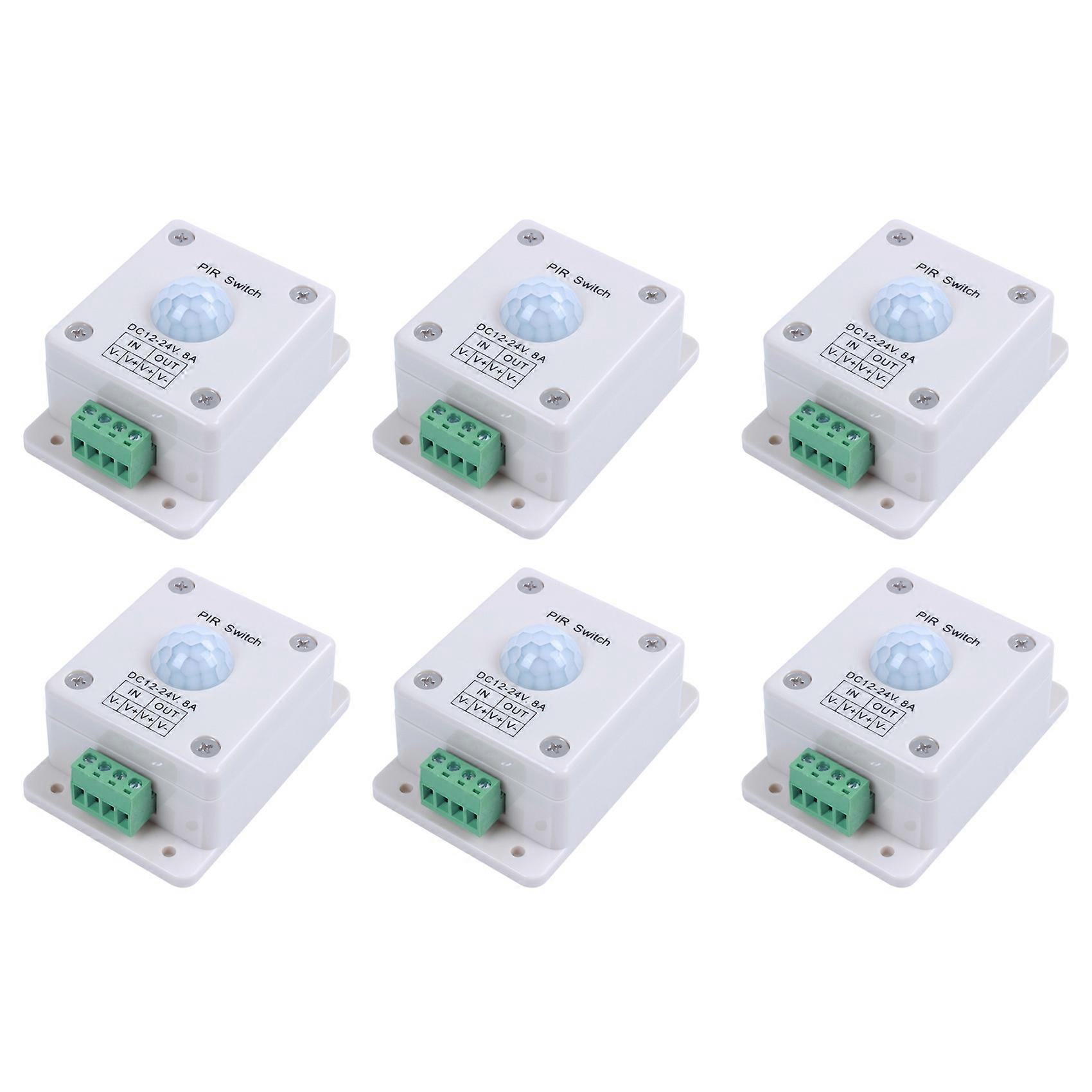 6X LED Lighting Motion Activated Sensor Switch 12 Volt DC Passive Light Control