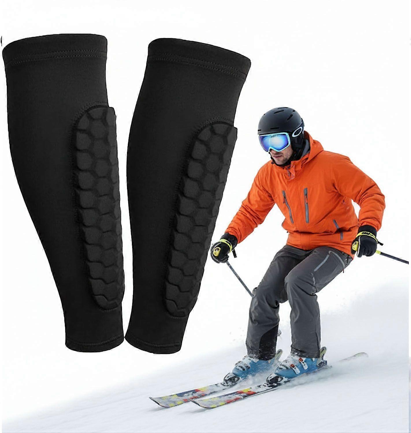 Shin Guards, Guard Socks, Adhesive Snowboard Shin Protector Pads, Anti-Collision Elastic Leggings for Skiing & Snowboarding football