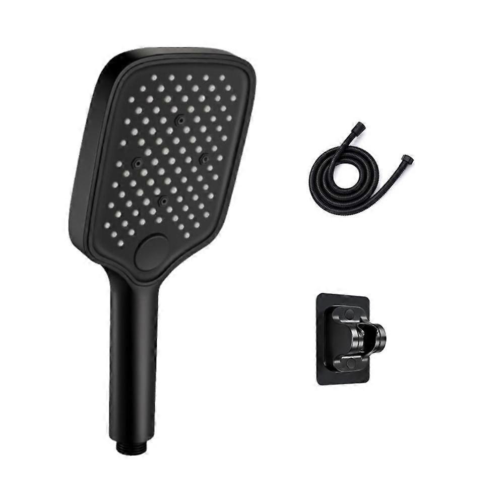 3 Mode Large Panel Pressurized Shower Head Rectangular Rain Shower Set  Barber Shop